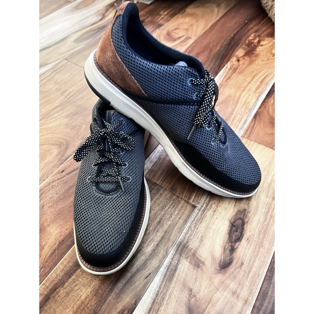 Cole‎ Haan ZERØGRAND C34651 Men's 11.5M Navy Blue Brown Mesh Oxford Sneakers